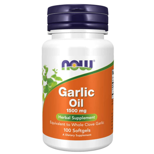 Now Foods Garlic Oil 1500mg – Whole Clove Equivalent – 100 Softgels