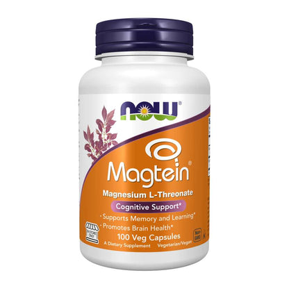 Now Foods Magtein – Magnesium L-Threonate for Brain Health – 90 Veg Capsules