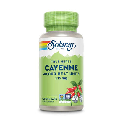 Solaray Cayenne Pepper 40,000 Hu - 515mg 100 Caps