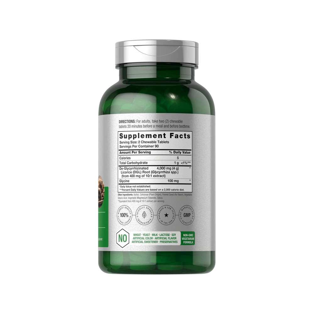 Horbäach Dgl Licorice 4000mg per Serving | 180 Chewable Tablets