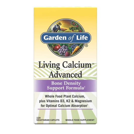 Garden of Life Living Calcium Advanced Bone Density Support Formula 120 Caplets
