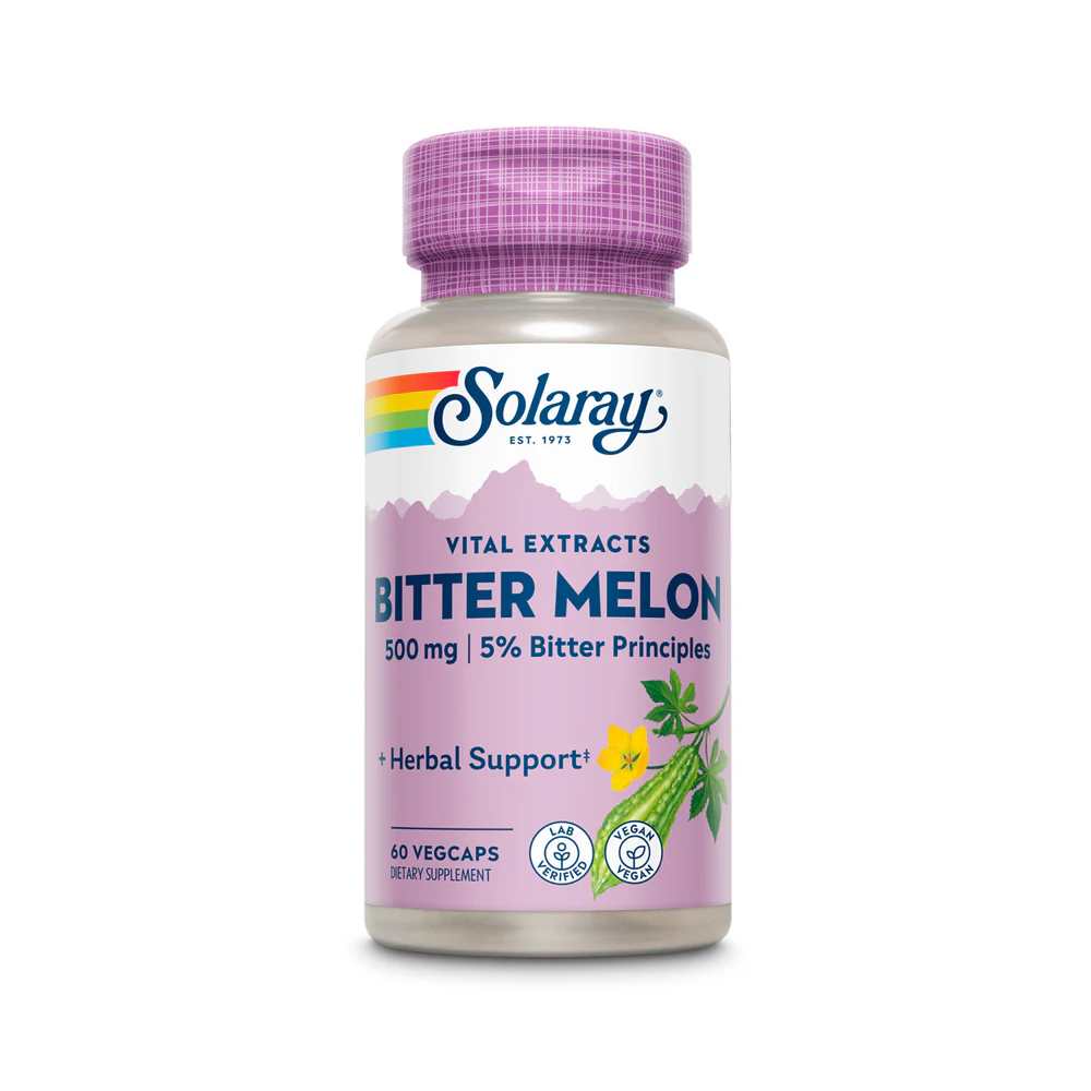 Solaray Bitter Melon Extract 5% 500mg 60 Caps