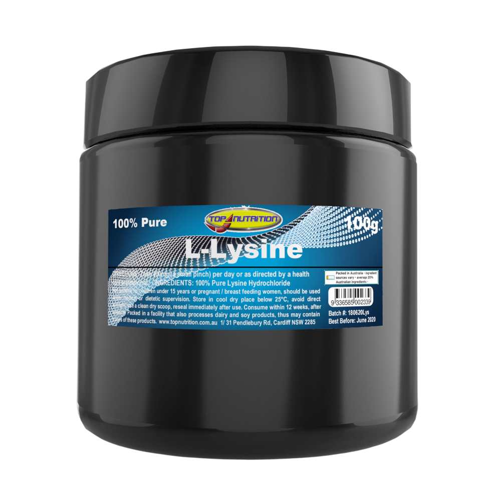 Top Nutrition 100% Pure L-Lysine 100g
