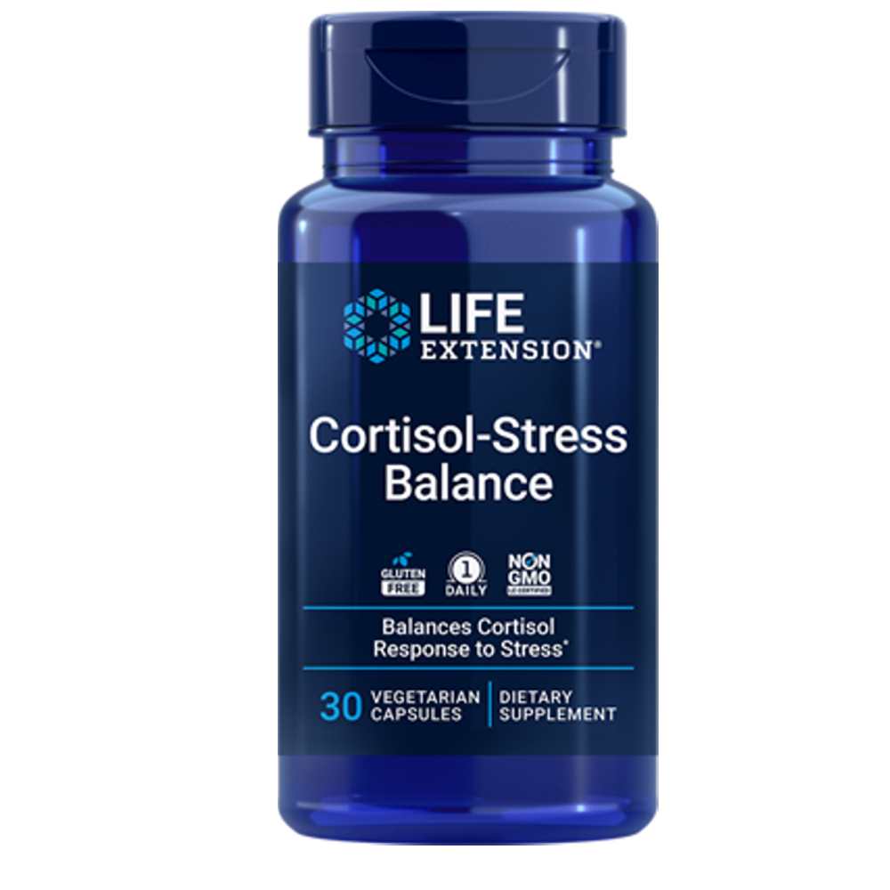 Life Extension Cortisol-Stress Balance – 30 Vegetarian Capsules