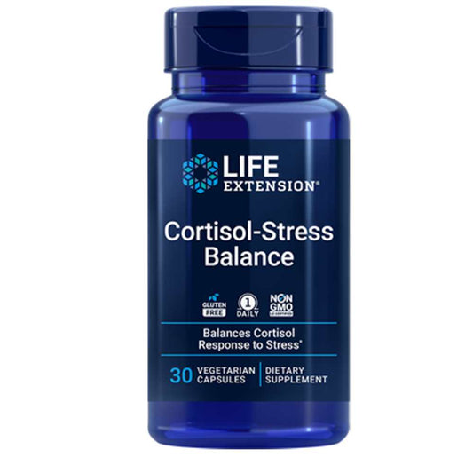 Life Extension Cortisol-Stress Balance – 30 Vegetarian Capsules