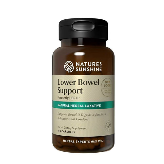 Nature's Sunshine Lower Bowel Support Lbs Ii, Herbal Laxative, 100 Capsules.