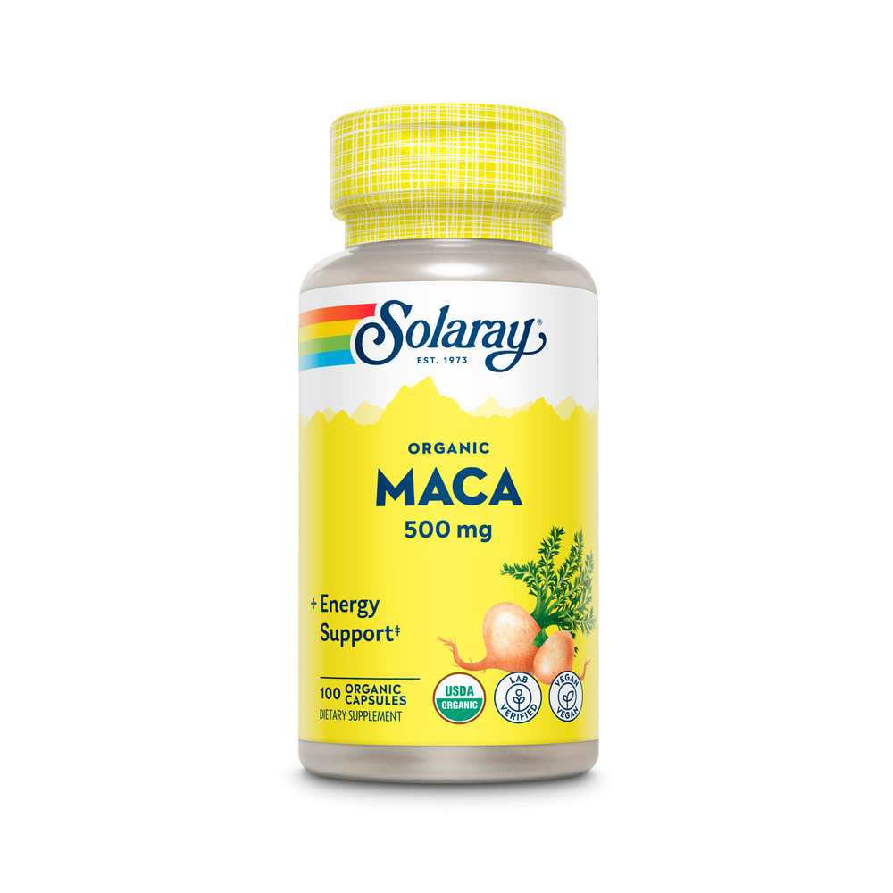 Solaray Organic Maca Root 500mg 100 Caps