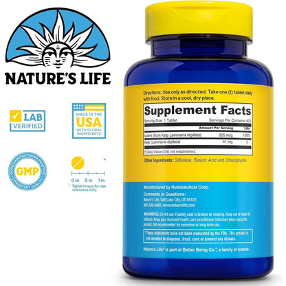 Nature’s Life Icelandic Kelp with Natural Iodine – Thyroid Support