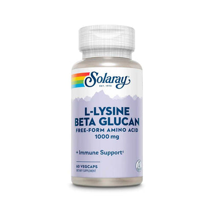 Solaray L-Lysine with Beta Glucan 1000mg 60 Caps