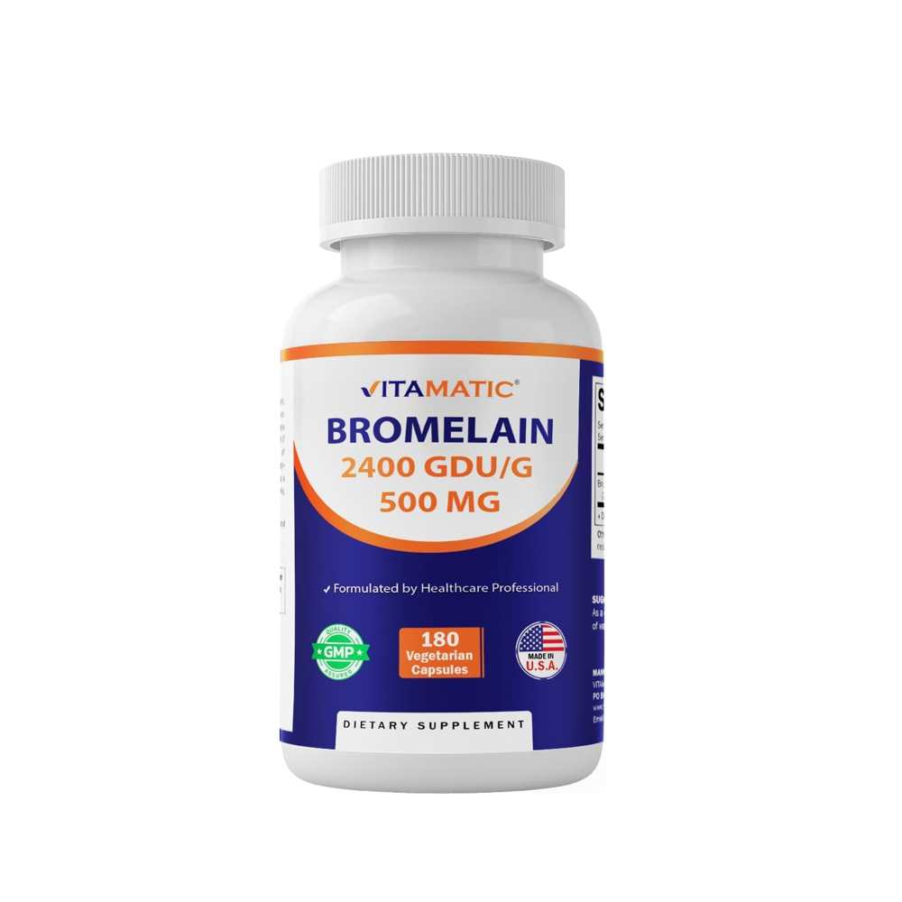 Vitamatic Bromelain Supplement 500mg 180 Caps