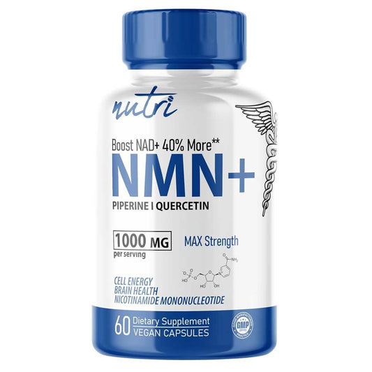 Nutri, Nmn+, Max Strength, 60 Vegan Capsules