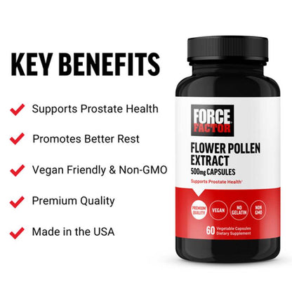 Force Factor Flower Pollen – 60 Capsules