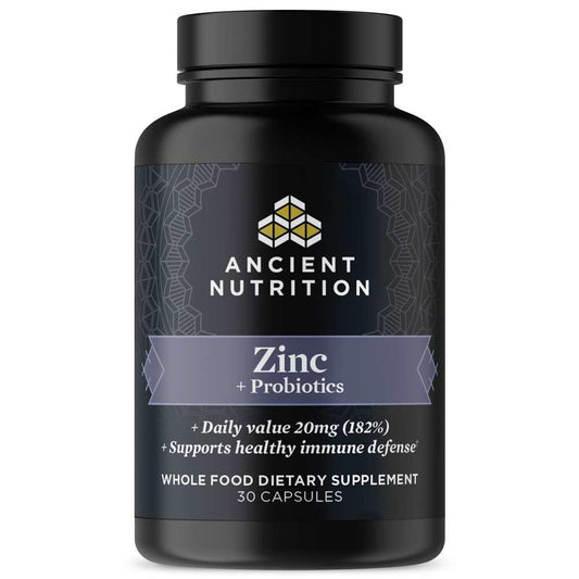 Ancient Nutrition Ancient Nutrients Zinc + Probiotics 30 caps