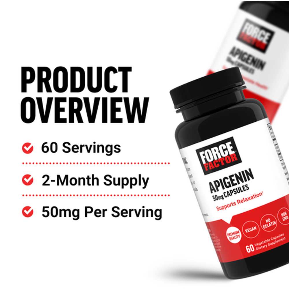 Force Factor Apigenin – 60 Capsules