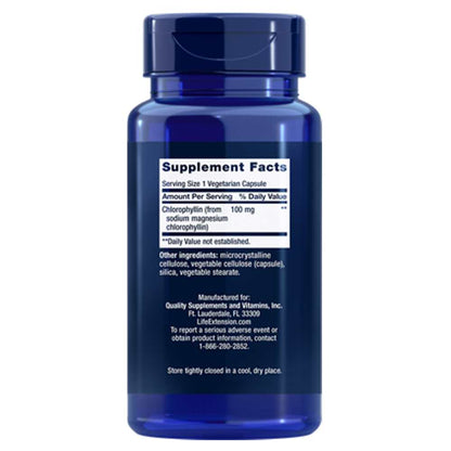 Life Extension Chlorophyllin 100 Mg – 100 Vegetarian Capsules