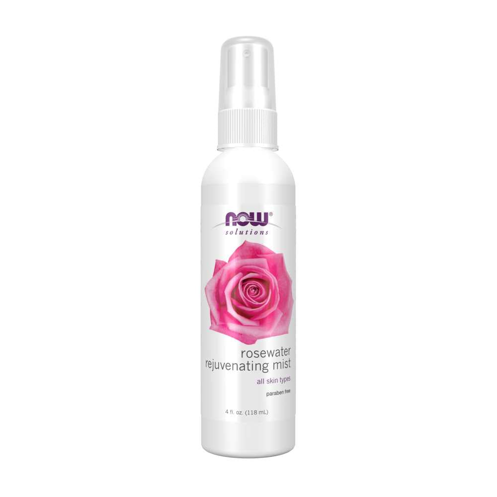 Now Foods Rosewater Rejuvenating Mist – Hydrating & Refreshing Botanical Spray – Facial & Body Mist – 118 M L
