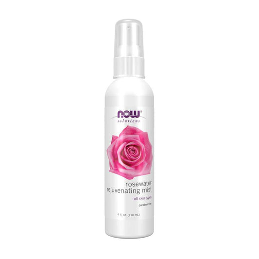 Now Foods Rosewater Rejuvenating Mist – Hydrating & Refreshing Botanical Spray – Facial & Body Mist – 118 M L