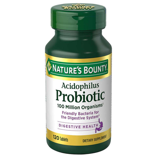 Nature's Bounty Acidophilus Probiotic 120 Tablets