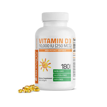 Bronson Vitamins Vitamin D3 - 10,000 Iu 180 Softgels