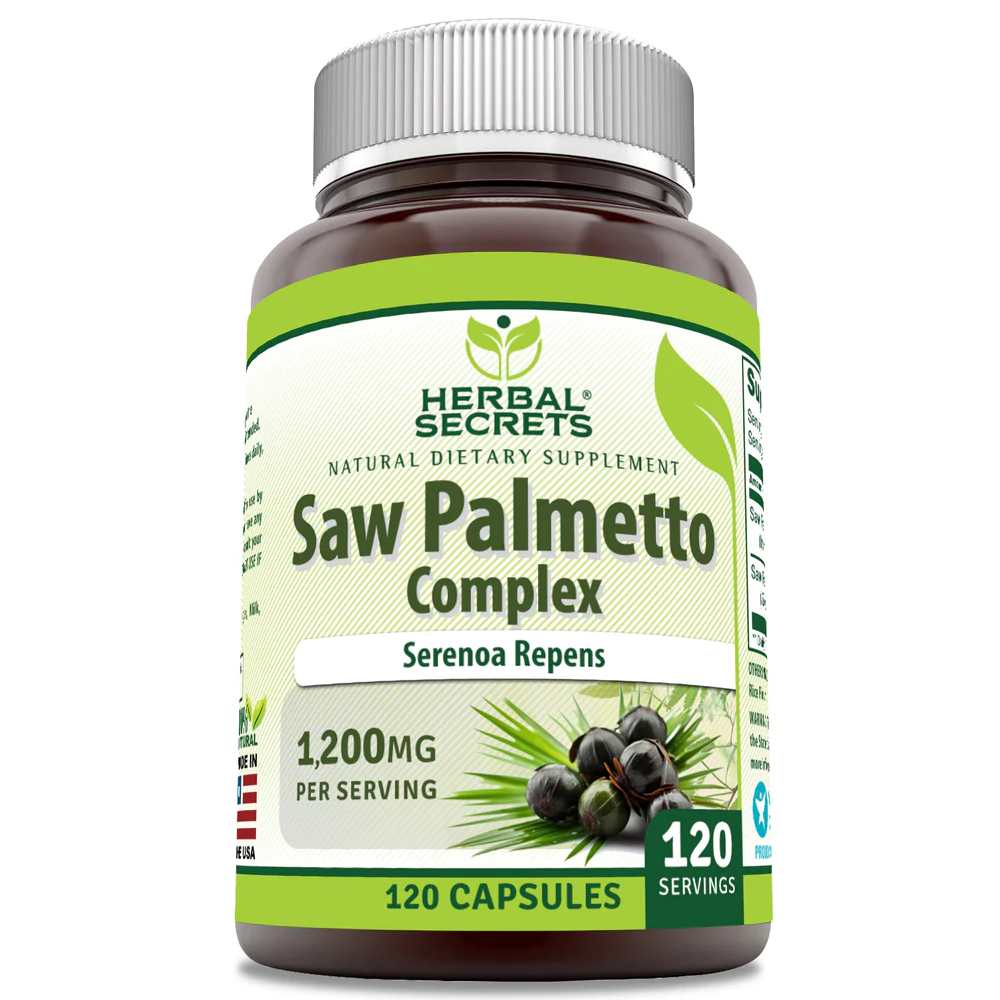 Herbal Secrets Saw Palmetto Complex 1200 Mg 120 Capsules
