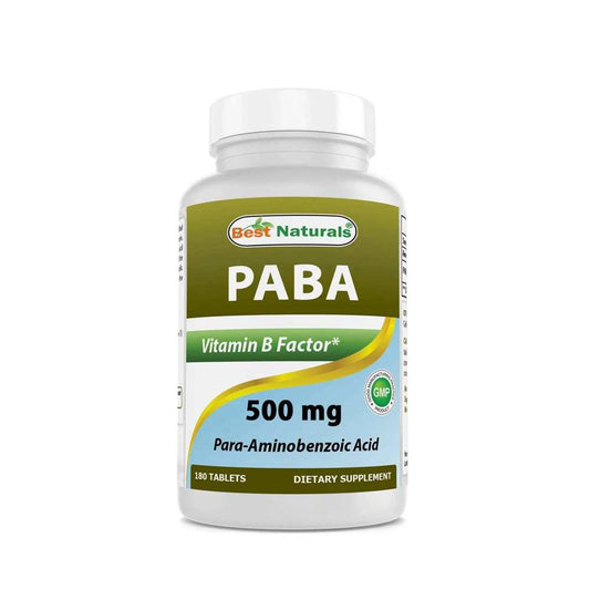 Best Naturals PABA 500 mg 180 Tablets