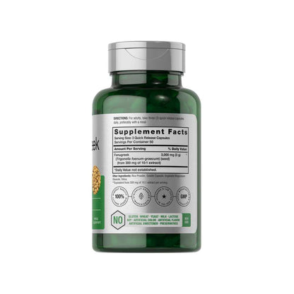 Horbäach Fenugreek 3000mg per Serving | 150 Capsules