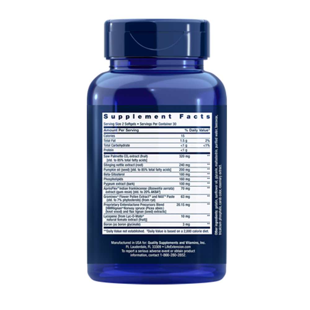 Life Extension Ultra Prostate Formula 60 Softgels