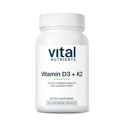 Vital Nutrients Vitamin D3 + K2 60 Caps