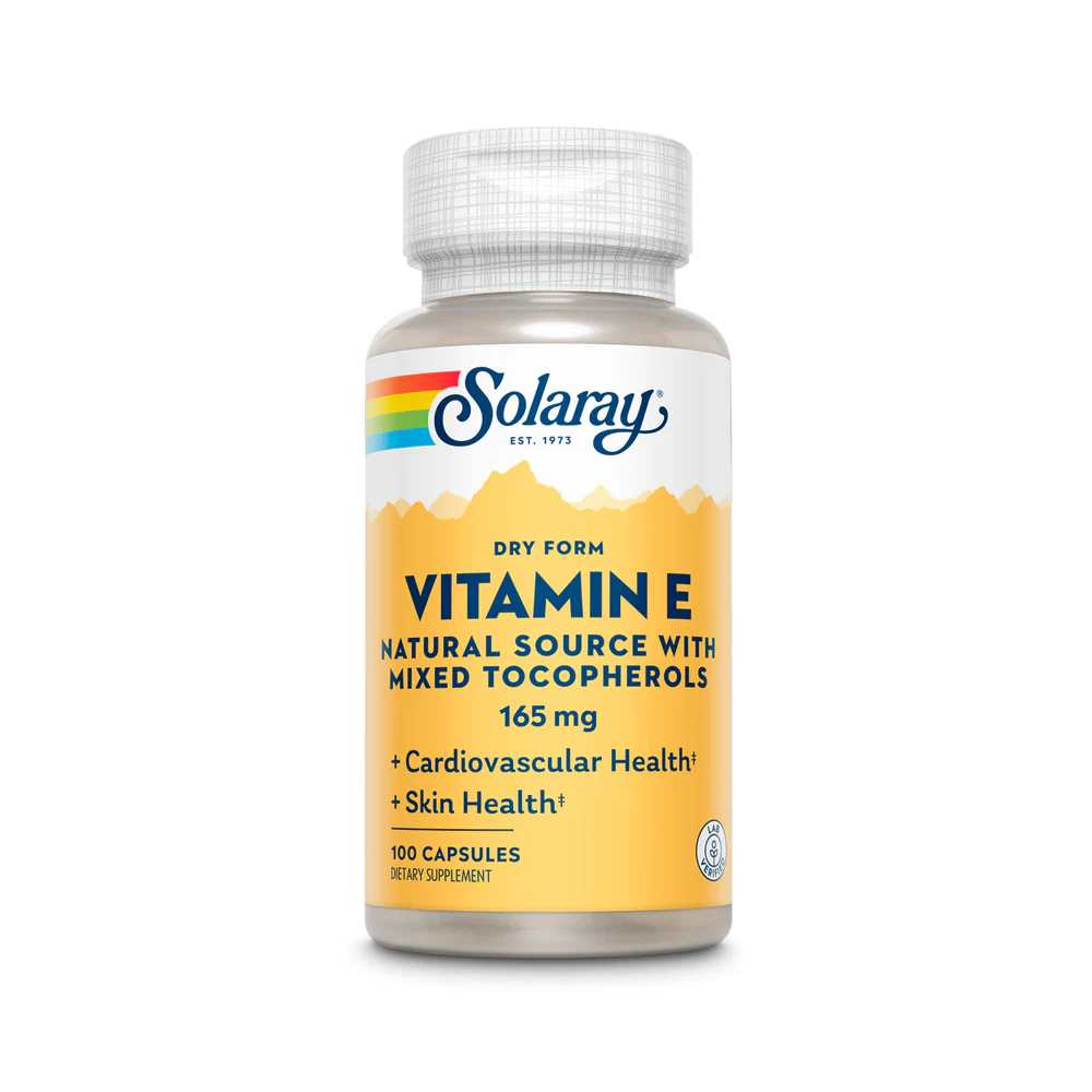 Solaray Vitamin E, Dry 165 Mg (200 Iu) 100 Caps