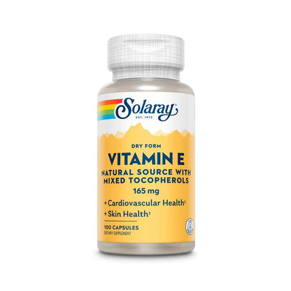 Solaray Vitamin E, Dry 165 Mg (200 Iu) 100 Caps