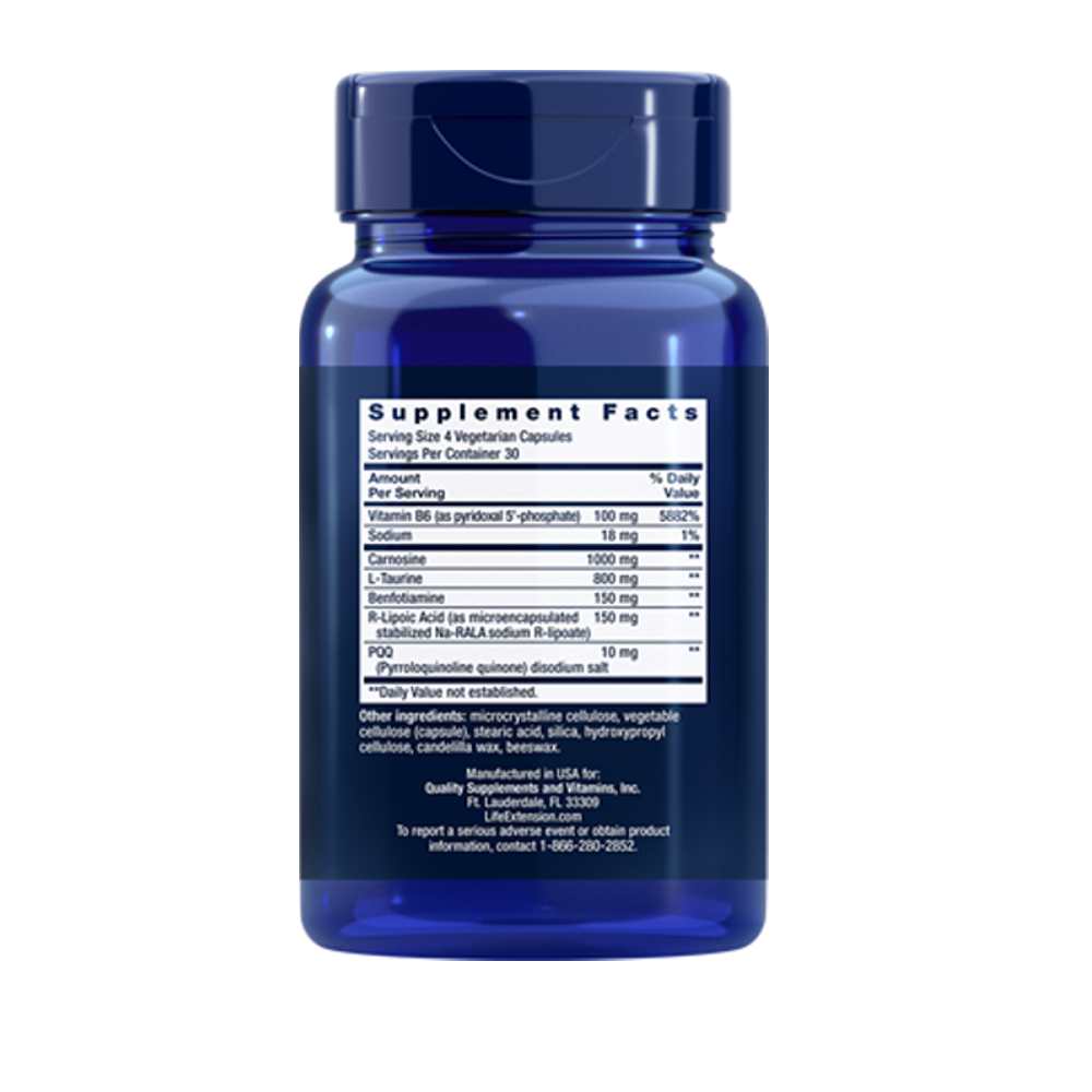 Life Extension Mitochondrial Energy Optimizer with PQQ 120 vegetarian capsules