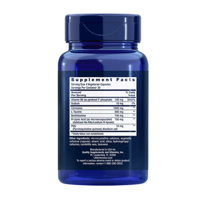 Life Extension Mitochondrial Energy Optimizer with PQQ 120 vegetarian capsules