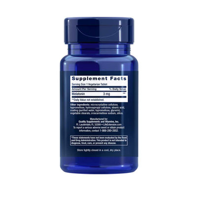 Life Extension Melatonin 6 Hour Timed Release 3 mg, 60 vegetarian tablets