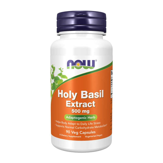 Now Foods Holy Basil Extract 500 Mg – Adaptogenic Herb – 90 Veg Capsules