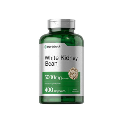 Horbäach White Kidney Bean Extract 6000mg | 400 Capsules
