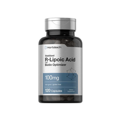 Horbäach R Lipoic Acid 100mg Stabilized | 120 Capsules