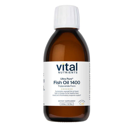 Vital Nutrients Ultra Pure® Fish Oil 1400 Pharmaceutical Grade 200ml