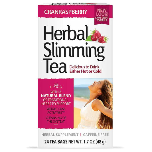 21st Century Herbal Slimming Tea Cran Raspberry 24 Tea Bags