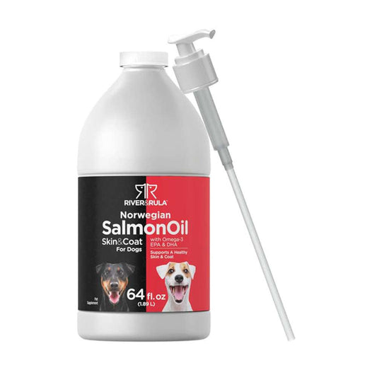 Horbäach Fish Oil Salmon for Dogs | 64oz Liquid