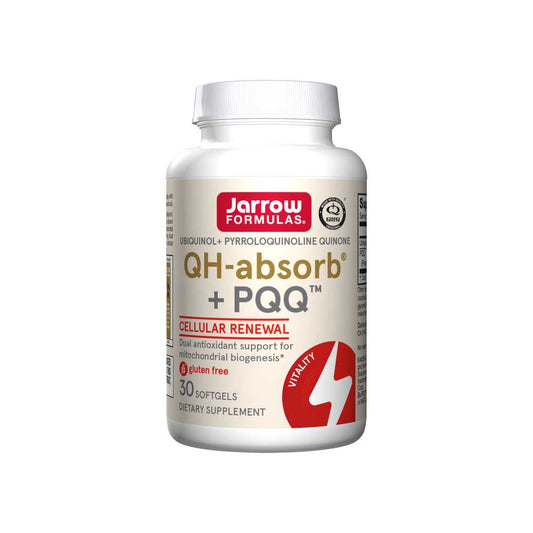 Jarrow Formulas Qh-Absorb® + Pqq™ 30 Softgels