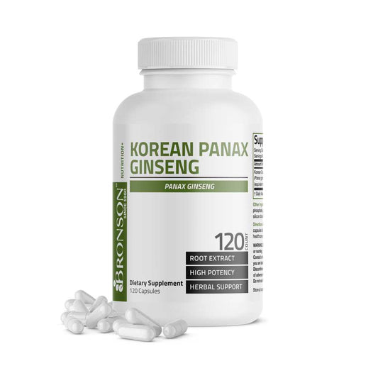Bronson Vitamins Korean Panax Ginseng - 1,000 Mg 120 Caps
