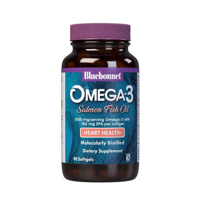 Bluebonnet Nutrition Omega-3 Salmon Oil 90 Softgels