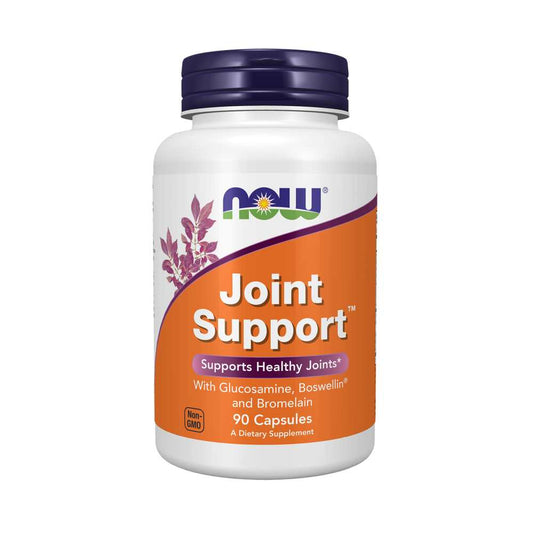 Now Foods Joint Support – Glucosamine, Boswellin & Bromelain – 90 Capsules