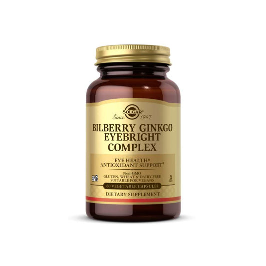 Solgar Bilberry Ginkgo Eyebright Complex 60 Vegetable Capsules