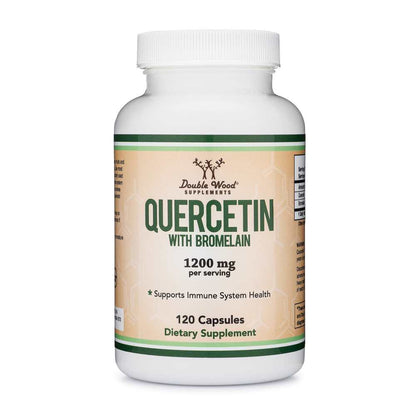 Double Wood Quercetin with Bromelain – 1200 Mg – 120 Capsules