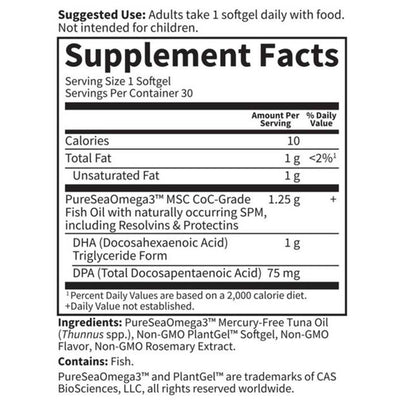 Garden of Life Dr. Formulated Dha 1,000mg 30 Softgels