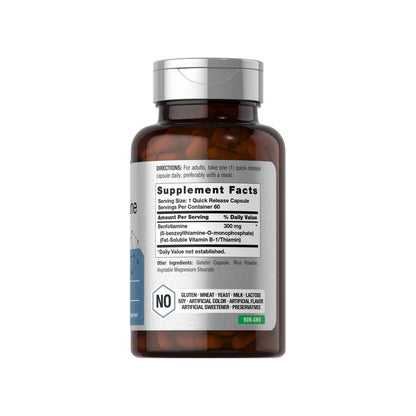 Horbäach Benfotiamine 300mg | 60 Capsules