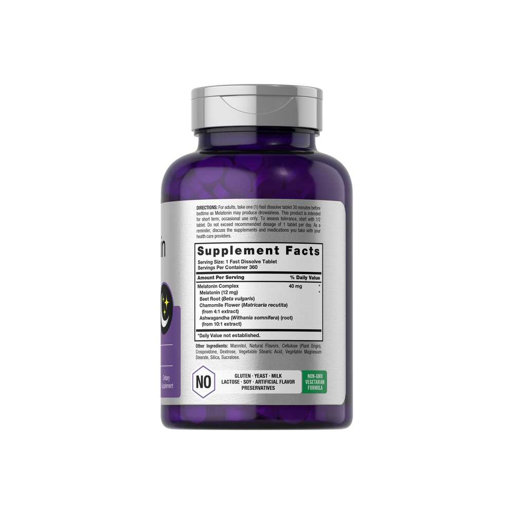 Horbäach Melatonin 40mg | 360 Tablets