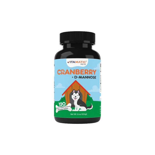 Vitamatic Cranberry for Dogs - 120 Chewable Tablets