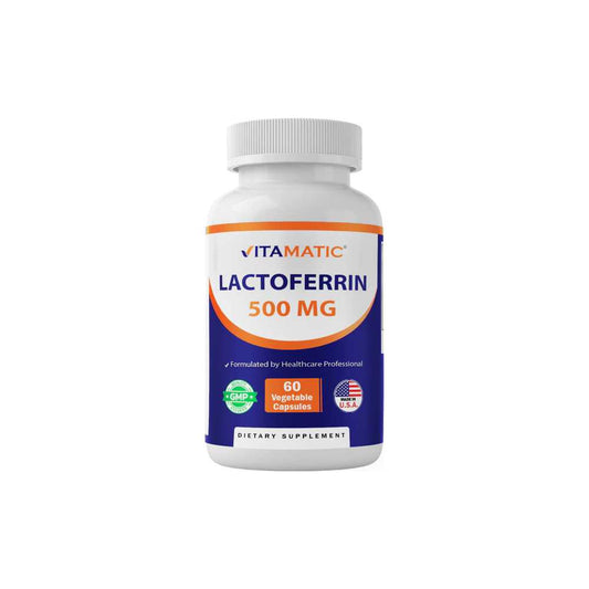 Vitamatic Lactoferrin 500 mg 60 Veg Capsules
